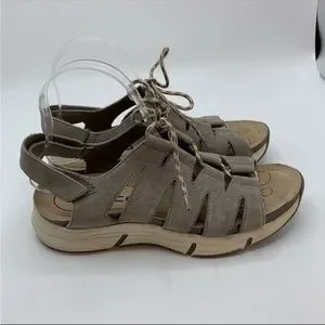 Bionica Shoes Bionica Olanda Laceup Orthotic Wedge Sandal Size